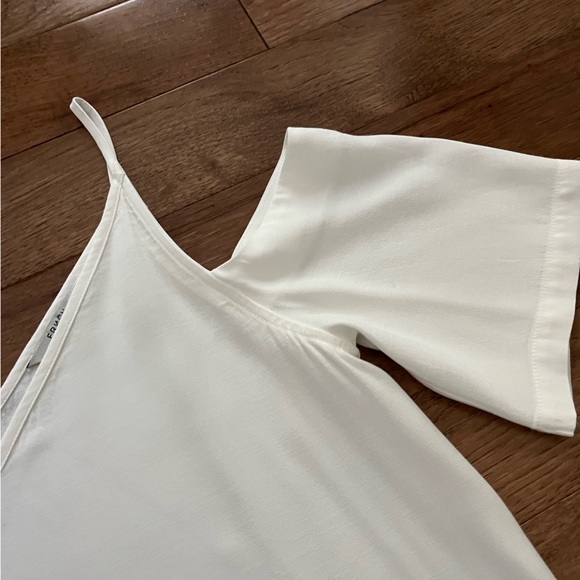 FRNCH Cold Shoulder Pullover Blouse in White - Picture 2 of 7